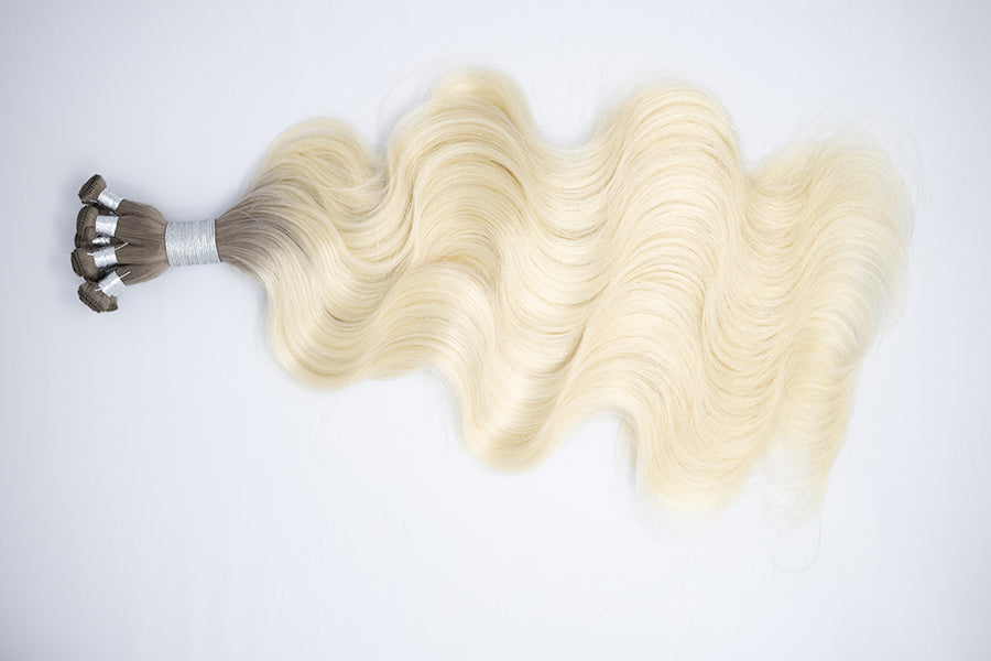 #R8/60    |   WAVY: Hand-Tied Weft Extensions