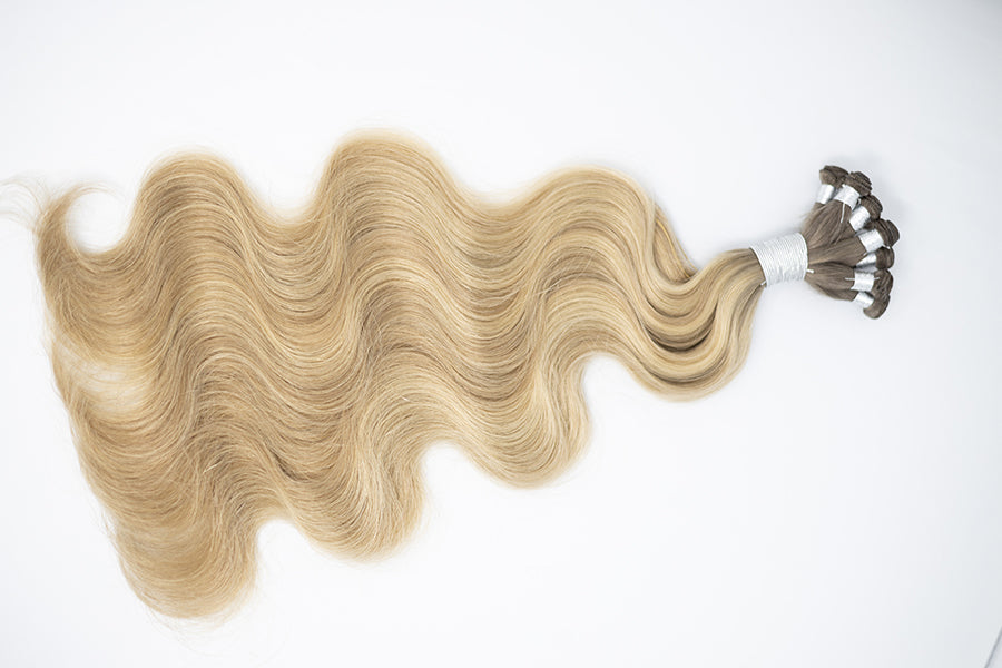 #R8/D10/16    |   WAVY: Hand-Tied Weft Extensions